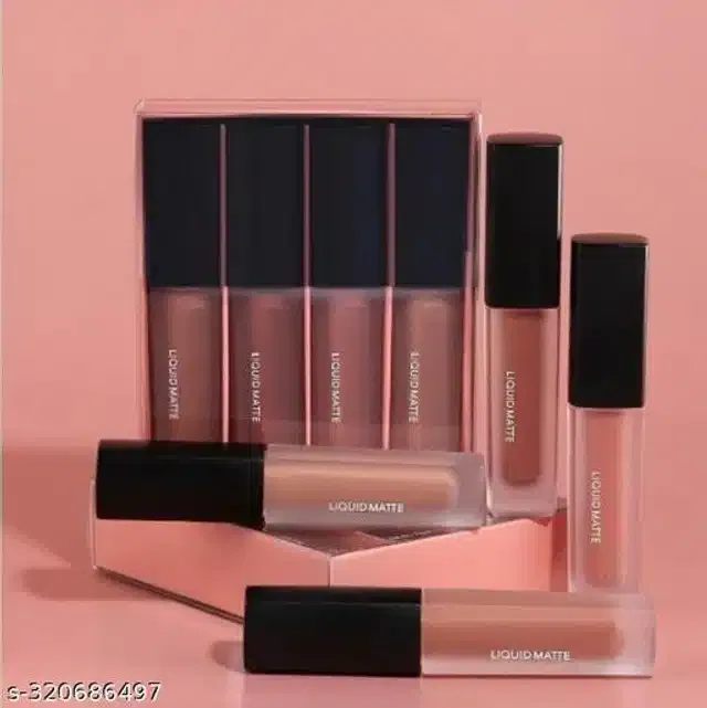 Waterproof Liquid Matte Lipsticks (Multicolor, Pack of 4)