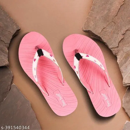 Flip-flops for Women (Peach, IND-6)