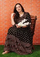 Rayon Printed Anarkali Kurti for Women 