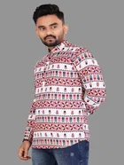 Cotton Blend Printed Kurta for Men 