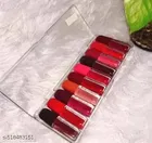 Liquid Lipstick for Women, Multicolor, Pack of 10