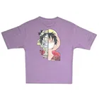 Cotton Printed T-Shirt for Boys ,Purple 