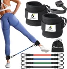  Ankle Straps Resistance Loop Bands Set ,Multicolour