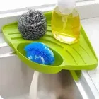 Pallavi Tradingtriangle Kitchen Sink Tray Sponge Holder Corner Shelf - Storage Rack Suction Organizer For Dish Cloth Sponge Soap