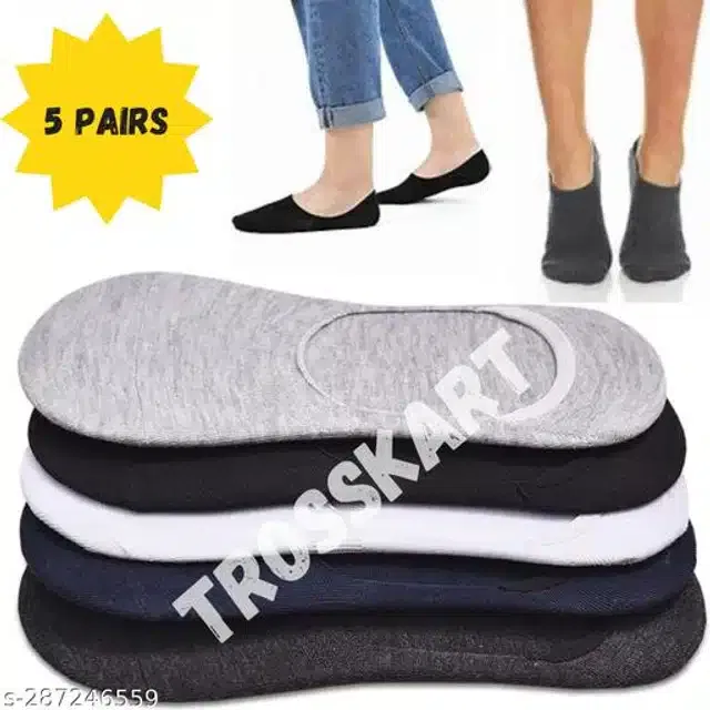 Cotton Socks for Men (Multicolor, Set of 5)