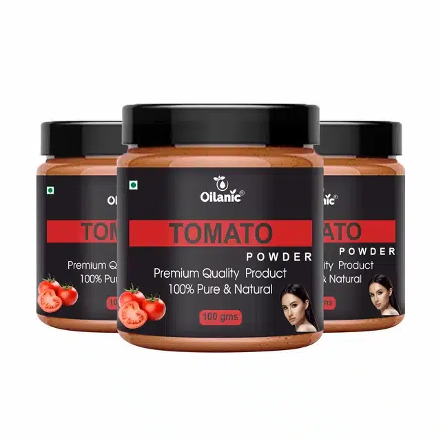 Natural Tomato Powder for Skin & Hair (Pack of 3, 100 g)