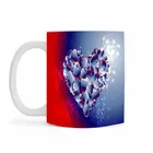 स्टाइलिश हार्ट प्रिंटेड कॉफ़ी मग 