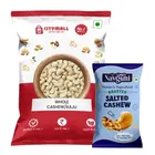 सिटीमॉल नं.1 साबुत काजू 450 g + नवगुणी रोस्टेड सॉल्टेड काजू 35 g