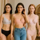 Cotton Solid Non-Padded Bra for Women 