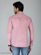 Cotton Solid Shirts for Men, Coral 