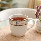 Ceramic Tea & Coffee Cup, White, Pack of 6 