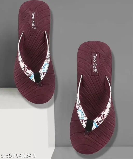 Flip-flops for Women (Maroon, 5)