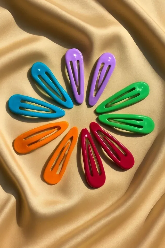 Kids Rainbow Snap Hair Clips (Set of 5)
