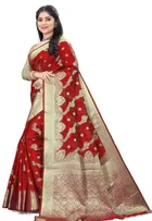 Organza Zari Woven Saree for Women 