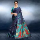 Khadi Silk Printed Saree for Women 