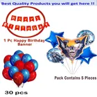 Bat Man Theme Birthday Decoration,Red,Set Of 1