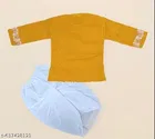 RK TRADERS Ethnic Motif Show Button Cotton Kurta Set for Boys 