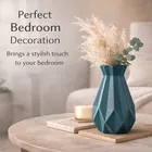 Geometric vase Plastic Indoor Planter Blue