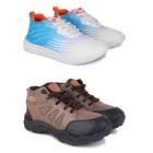 Sports Shoes for Men, Multicolor, Pack of 2 