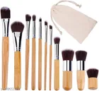 11Pcs Makeup Brush Set Professional Kabuki Foundation Blending Blush Concealer Eye Face Liquid Powder Cream Cosmetics Brushes Kit 
