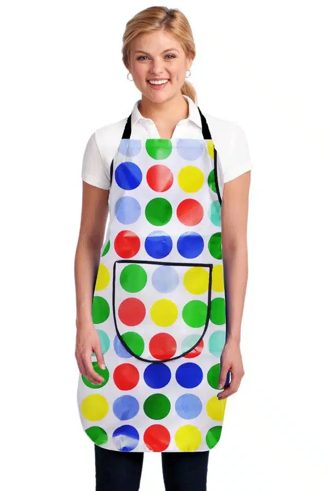 PVC Printed Kitchen Apron (Multicolor)