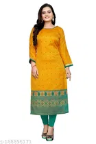 Banarasi Silk Printed Kurti for Women 