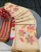 Cotton Linen Saree for Women 