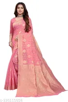 Chanderi Cotton Zari Woven Saree for Women 