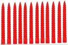 Spiral Shaped Scented Candles (Red, Pack of 12)