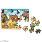 Action Words + 4 In 1 Animals Adventures + Era Of Dinosaur| Set of 3 - Engaging Puzzle Learning Fun for Kids!