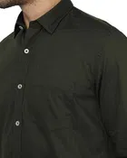 Cotton Blend Full Sleeves Solid Shirt for Men 