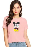 Half Sleeves Printed T-shirt for Women & Girls 