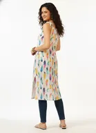 Tie Up Sleeveless Kurti for Women 