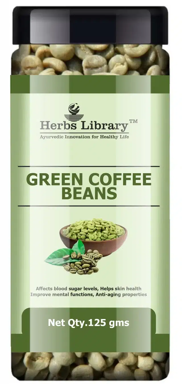 Herbs Library Whole Coffee Beans for Weight Loss (125 g)