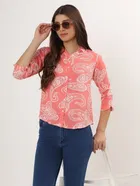 Rayon Printed Shirt for Women 