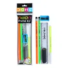 DOMS School Essentials Neon Prime Kit Stationery Kit 6 Assorted Items 