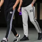 Cotton Blend Printed Track Pant for Men, Black & Grey, Pack of 2 