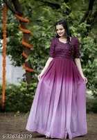 Embroidered A-Line Maxi Kurti for Women 