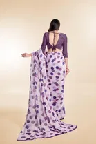 Georgette Printed Saree for Women 