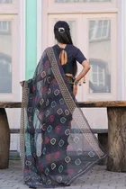 Georgette Printed Saree for Women 