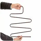 के कुडोस हैंगर्स नॉन स्लिप अपडेटेड S-शेप्ड 5 लेयर्स हैंगर्स क्लोसेट 