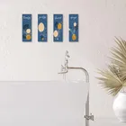 KC Arts Artistic 4pieces Wall Hanging 16x12inch