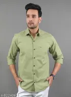 Cotton Blend Full Sleeves Shirt for Men 