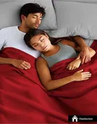 Wool Solid Blanket, Red 