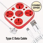 Extension Board (Red)+ Type c Charging Cable ( Set of 2)
