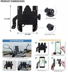 Mobile Stand for Bike Mirror, Black