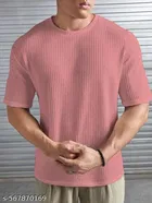 Cotton Blend T-shirt for Men, Pink 
