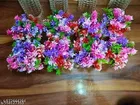 Plastic Artificial Flowers, Multioclor, Pack of 8