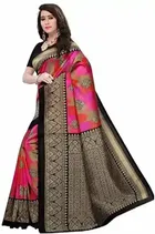 SVB साड़ी विमेंस मैसुर सिल्क प्रिंटेड साड़ी विद ब्लाउज पीस 