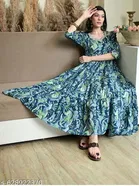 Viscose Rayon Kurti for Women, Green 